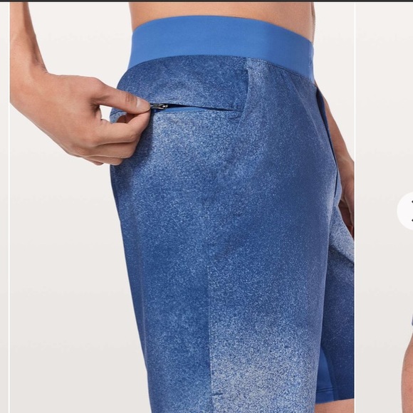 Lululemon T.H.E. Short *9" Ocean Spray Ice Grey Admiral Blue - Picture 2 of 7